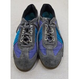 Gray Purple‎ Performance Sport Leather Hiking Biking Shoe Low Top Mens Size 10